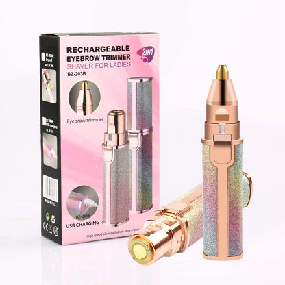 Flawless 2-in-1 Facial Hair Remover - Portable for Women