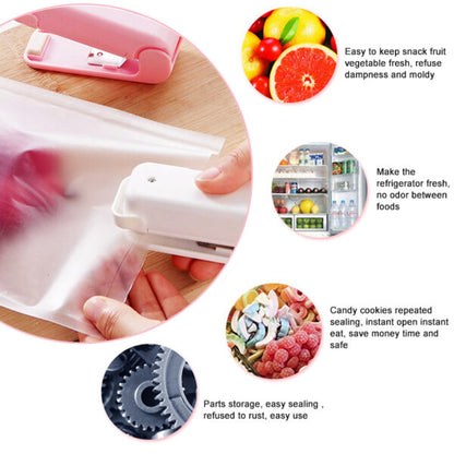 Keep your food fresh and dry with our portable hand sealer