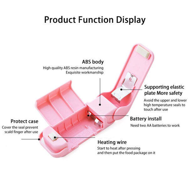 Keep your food fresh and dry with our portable hand sealer