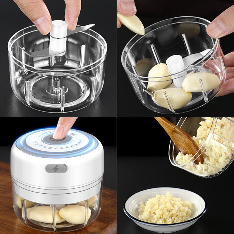 Electric Food Chopper - Rechargeable Wireless Kitchen Vegetable Mincer