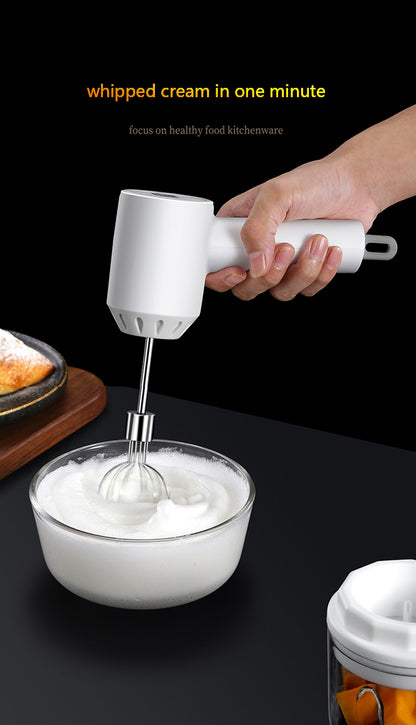 The Best Way to Save Time in the Kitchen? With the Wireless Electric Egg and Grinder Mixer!