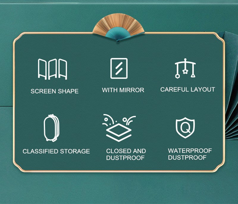 Keep your jewels safe and stylish with our foldable jewelry storage box