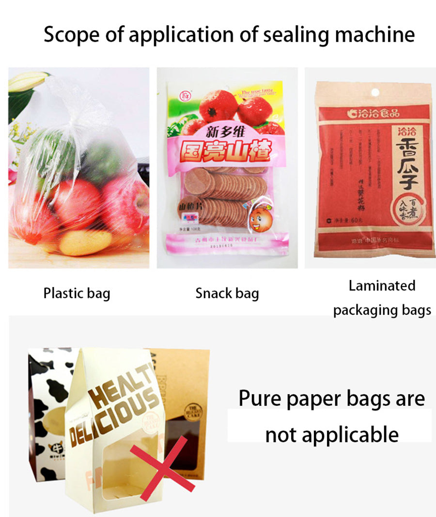 Keep your food fresh and dry with our portable hand sealer