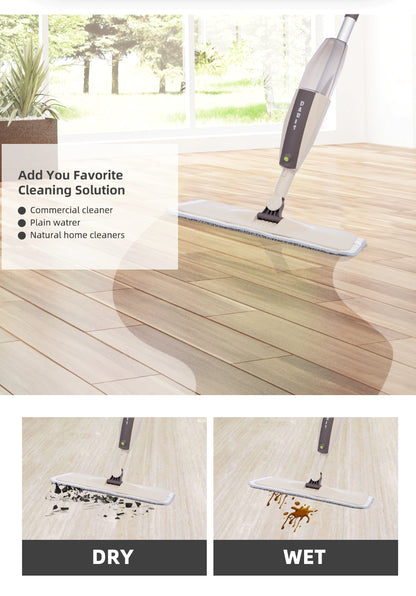 Make Floor Cleaning a breeze with the 360 Rotation Flat Mop