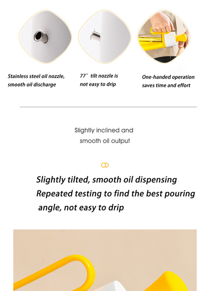 Keep Your Kitchen Clean with the 2 In 1 Glass Olive Oil Dispenser.