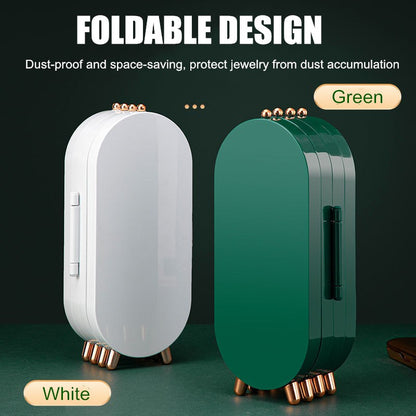 Keep your jewels safe and stylish with our foldable jewelry storage box