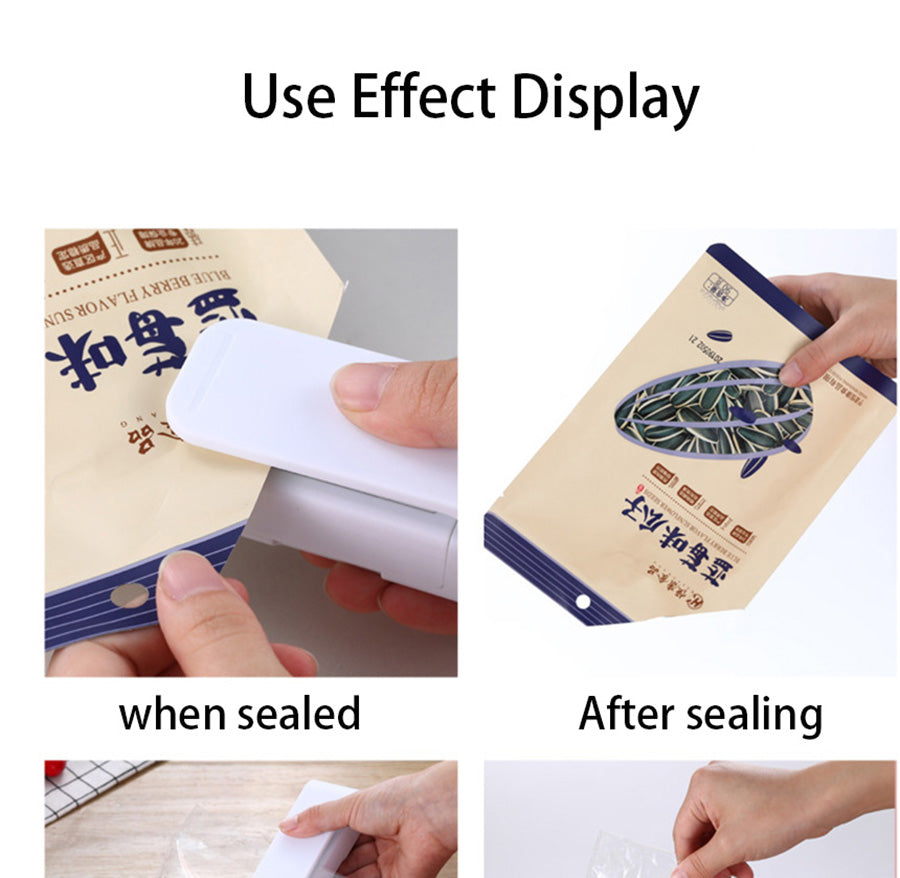 Keep your food fresh and dry with our portable hand sealer