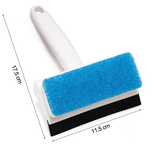 2-in-1 Glass Wiper Soap Cleaner | Squeegee + Brush