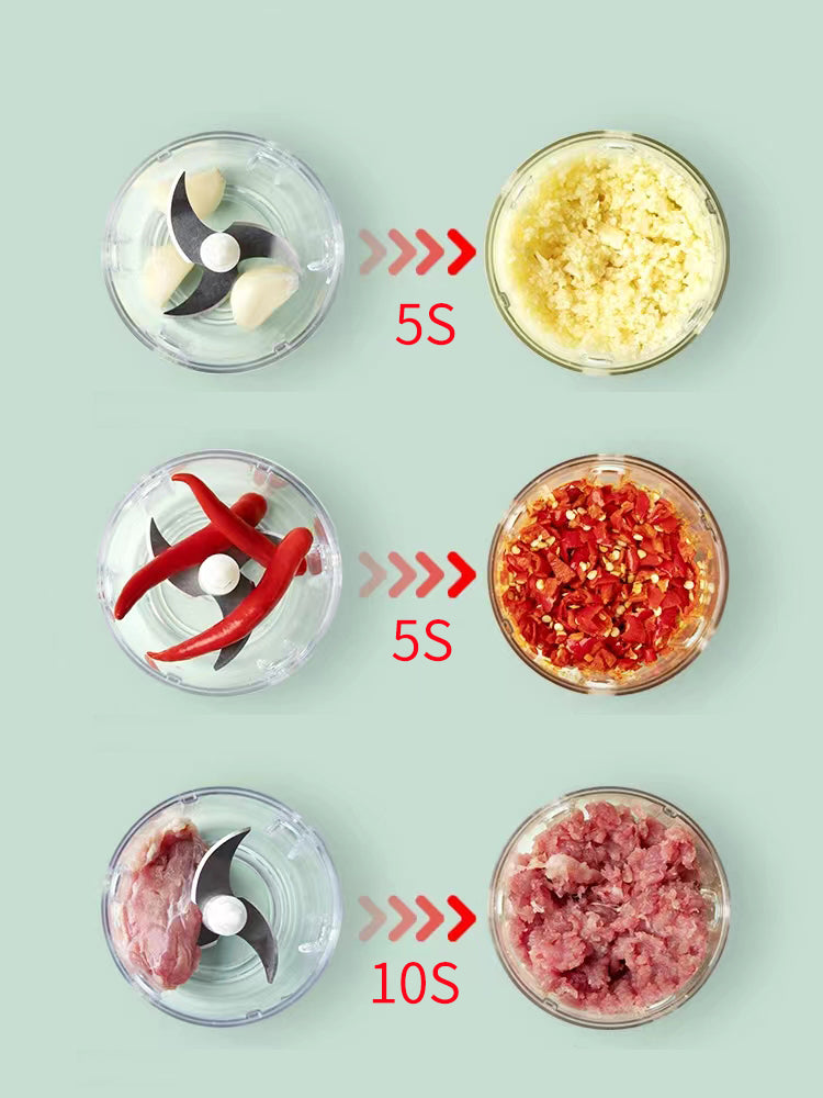 The Best Way to Save Time in the Kitchen? With the Wireless Electric Egg and Grinder Mixer!