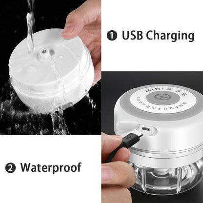 Electric Food Chopper - Rechargeable Wireless Kitchen Vegetable Mincer