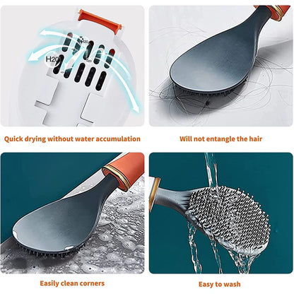 Easy To Clean, Flexible, Durable and Soft - Wall Mounted Toilet Brush