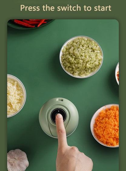 Electric Food Chopper - Rechargeable Wireless Kitchen Vegetable Mincer