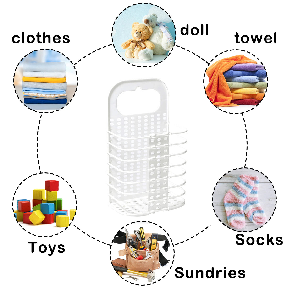 Get Organized with Household Folding Bucket.