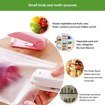 Keep your food fresh and dry with our portable hand sealer
