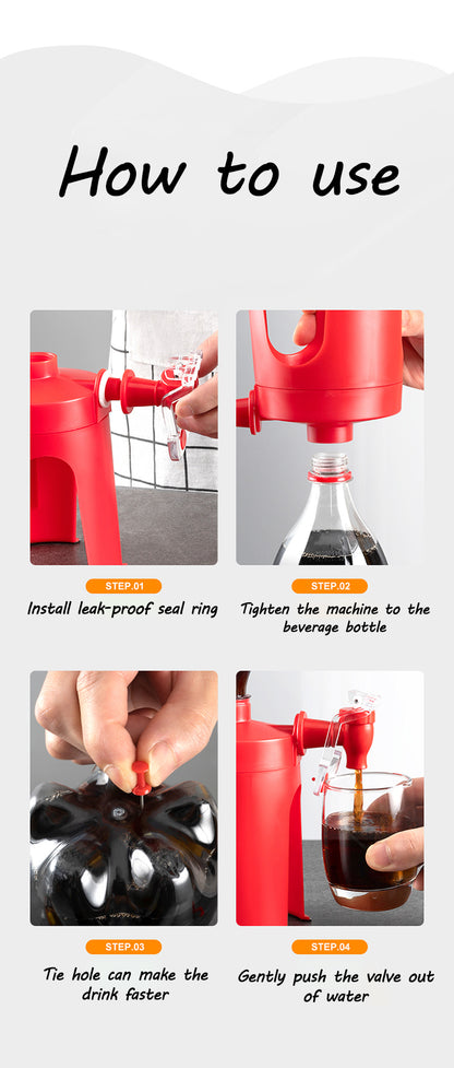This Soda Coke Bottle Upside Down Drinking Dispenser is perfect for a fun weekend!