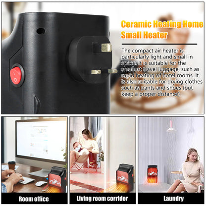Keep That Home Sweet Home Warmer | Mini ElectricWall-outlet Flame Heater