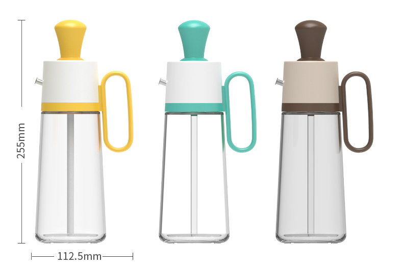 Keep Your Kitchen Clean with the 2 In 1 Glass Olive Oil Dispenser.