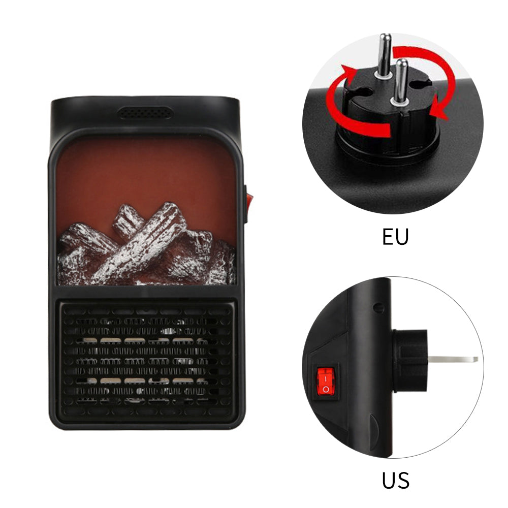 Keep That Home Sweet Home Warmer | Mini ElectricWall-outlet Flame Heater