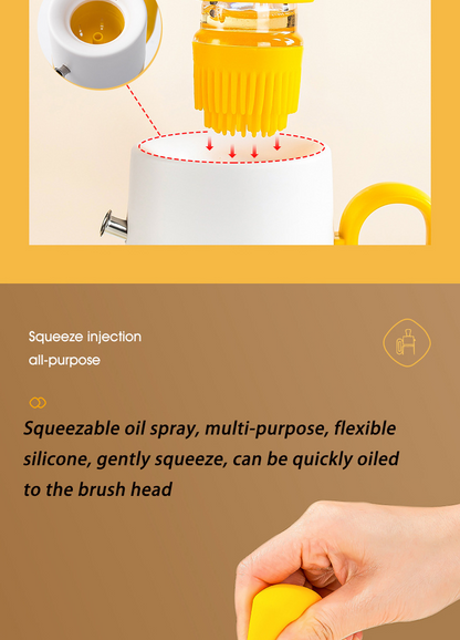 Keep Your Kitchen Clean with the 2 In 1 Glass Olive Oil Dispenser.