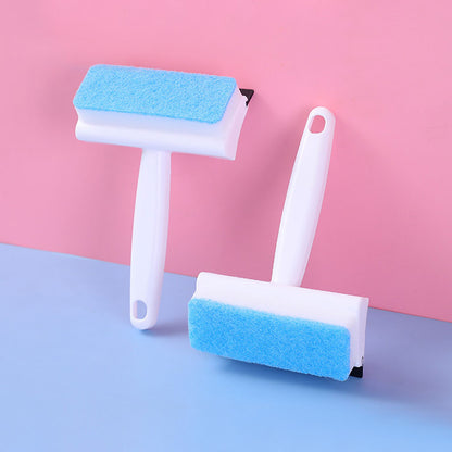 2-in-1 Glass Wiper Soap Cleaner | Squeegee + Brush
