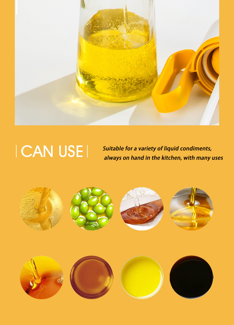 Keep Your Kitchen Clean with the 2 In 1 Glass Olive Oil Dispenser.
