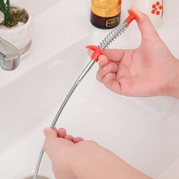 Quick & Easy Way to Clear Your drains | Sewer Dredge Spring Pipe Dredging Flooring Cleaning Tool Household Hair Cleaner