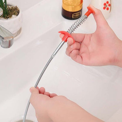 Quick & Easy Way to Clear Your drains | Sewer Dredge Spring Pipe Dredging Flooring Cleaning Tool Household Hair Cleaner