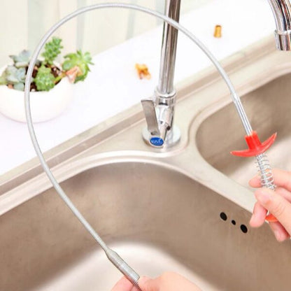 Quick & Easy Way to Clear Your drains | Sewer Dredge Spring Pipe Dredging Flooring Cleaning Tool Household Hair Cleaner